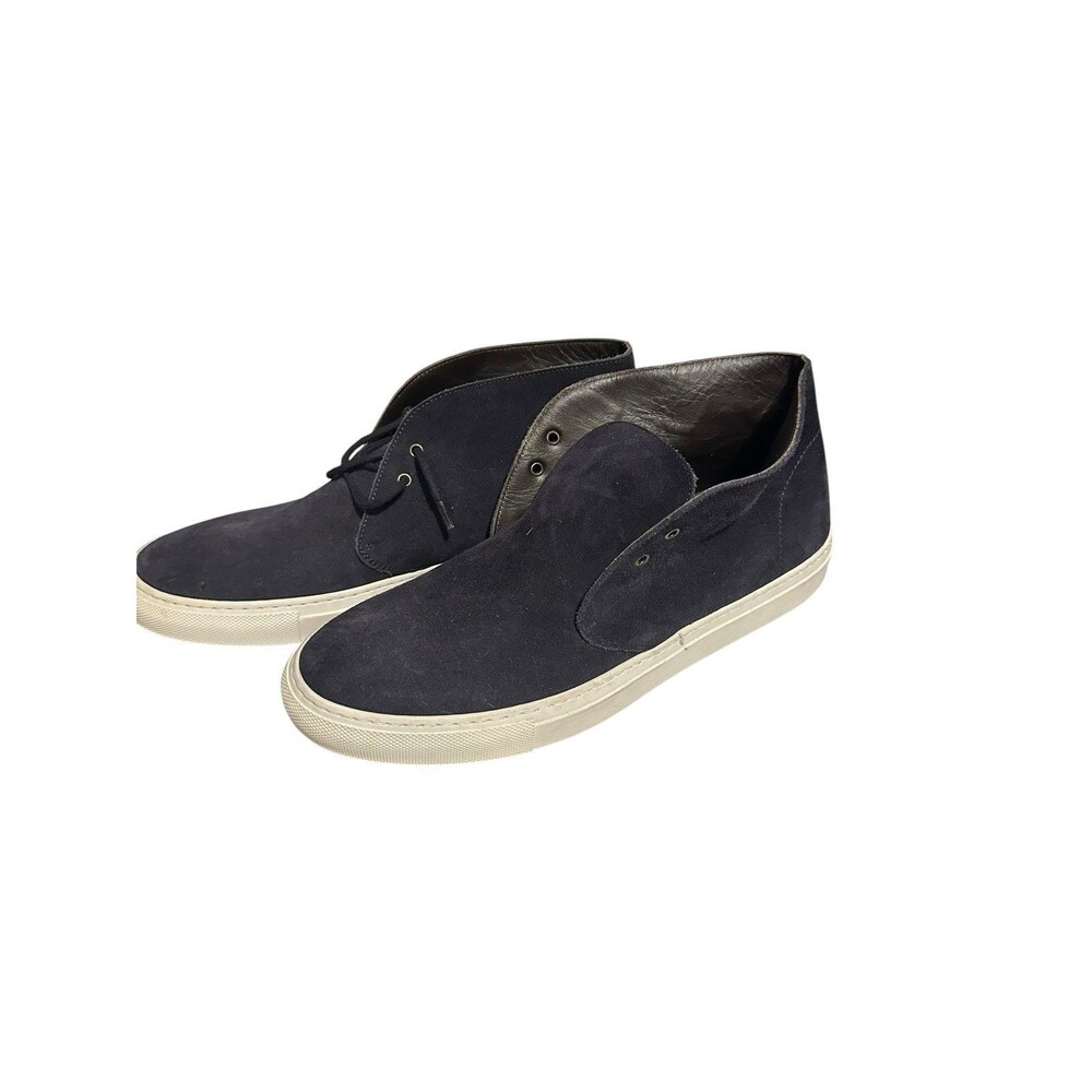 To Boot New York Navy  Blue Suede Lace Up Sneakers Size  8.5 Low Top Men's